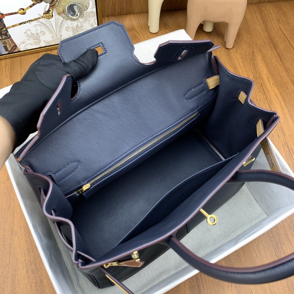 Hermes Birkin Colormatic Bag 30 Navy Blue, Gold Toned Hardware Bag For Women, Women’s Handbags, Shoulder Bags 11.8in/30cm