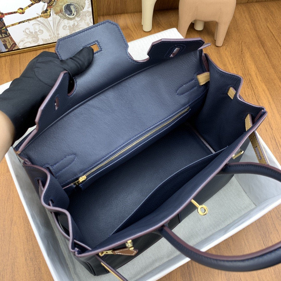Hermes Birkin Colormatic Bag 30 Navy Blue, Gold Toned Hardware Bag For Women, Women’s Handbags, Shoulder Bags 11.8in/30cm