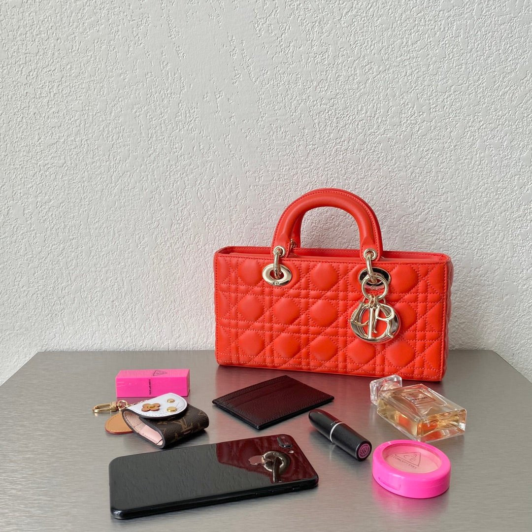 Christian Dior Lady D-Joy Bag 26cm Red
