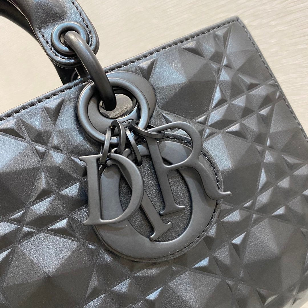 Christian Dior Lady D-Joy Bag 26cm Black