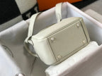 Hermes Lindy Mini White Togo Bag With Gold Hardware For Women, Women’s Handbags, Shoulder And Crossbody Bags 7.5in/19cm