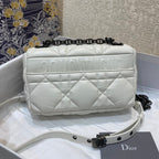 Christian Dior Mini Caro Bag 20cm White