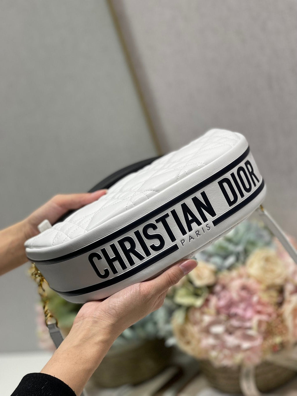Christian Dior Small Vibe Hobo Bag 29cm White
