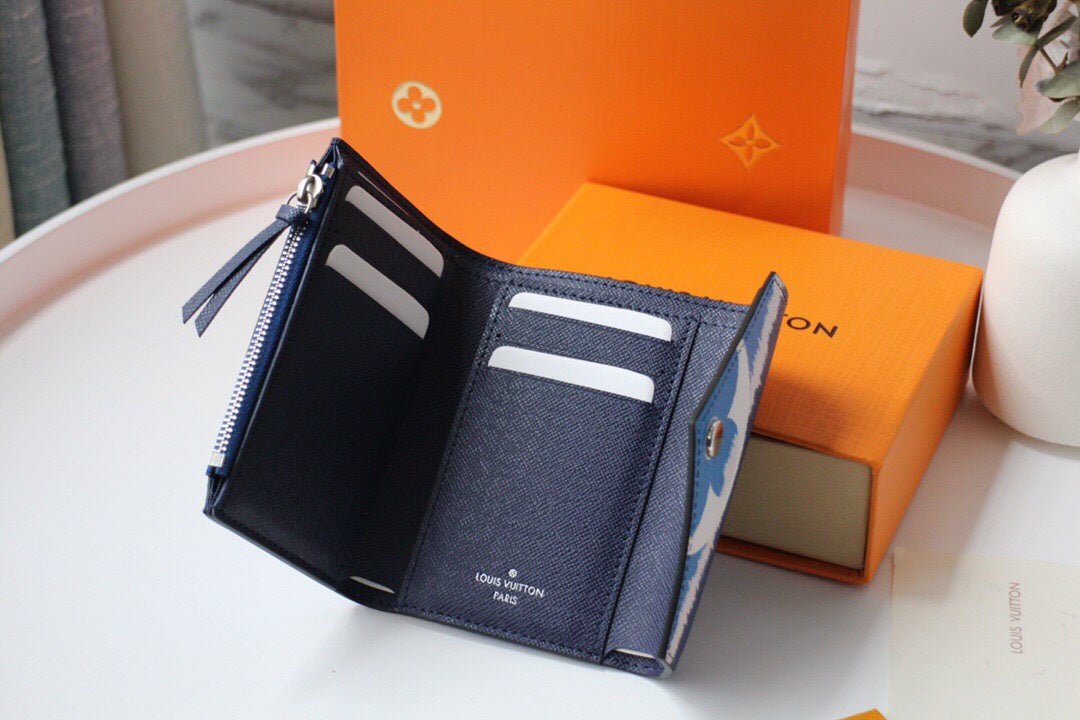 Louis Vuitton Monogram Wallet 12cm Blue