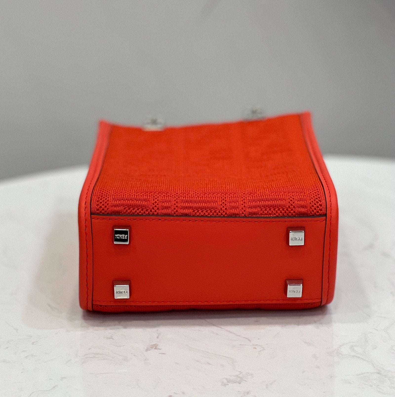 Fendi Mini Sunshine Shopper 18cm Red