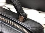 Chanel Shoulder Bag Top Handle With Chain 19cm Black