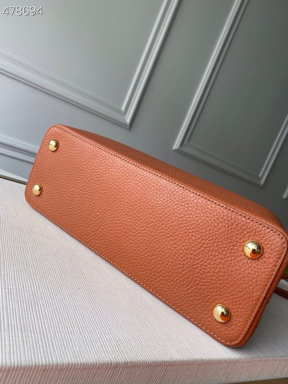 Louis Vuitton Woven Capucines Python Handle Bag 31cm Taurillon Leather Spring/Summer 2021 Collection N98388 Cognac