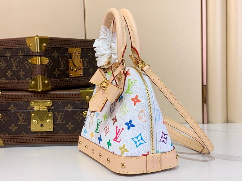 LV x TM Monogram Multicolor Alma BB White M53152 23.5 x 17.5 x 11.5 cm