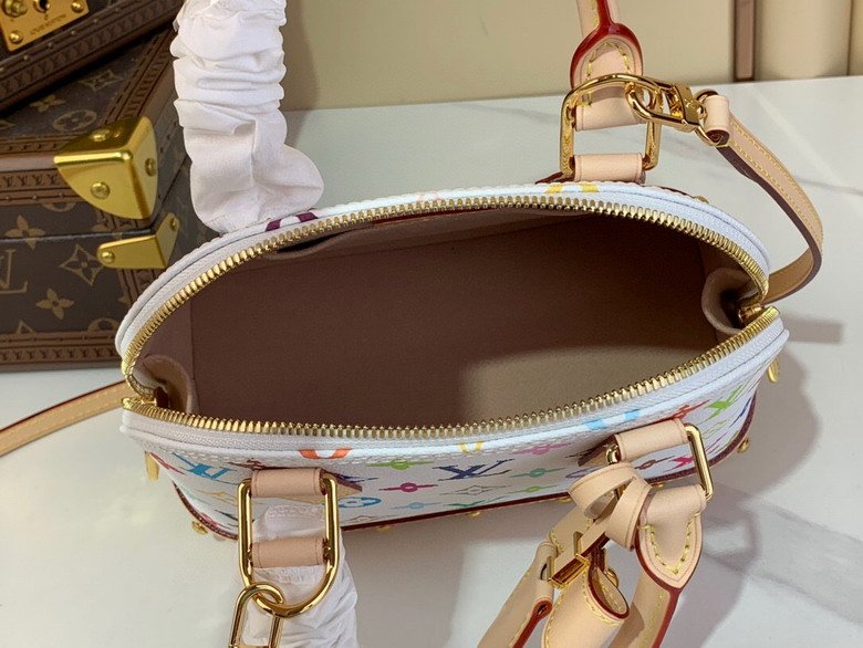 LV x TM Monogram Multicolor Alma BB White M53152 23.5 x 17.5 x 11.5 cm