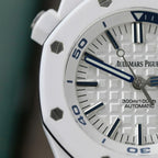 Audemars Piguet Royal Oak Offshore 15707CB White Ceramic Watch 42mm
