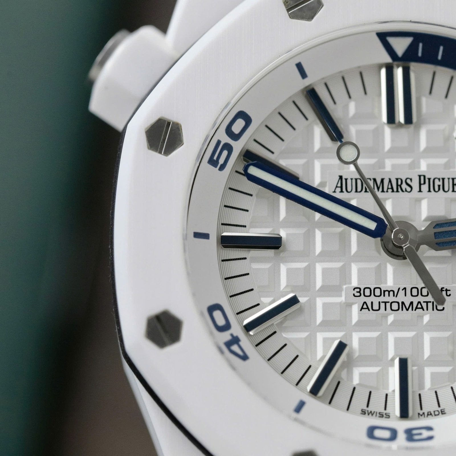 Audemars Piguet Royal Oak Offshore 15707CB White Ceramic Watch 42mm