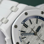 Audemars Piguet Royal Oak Offshore 15707CB White Ceramic Watch 42mm