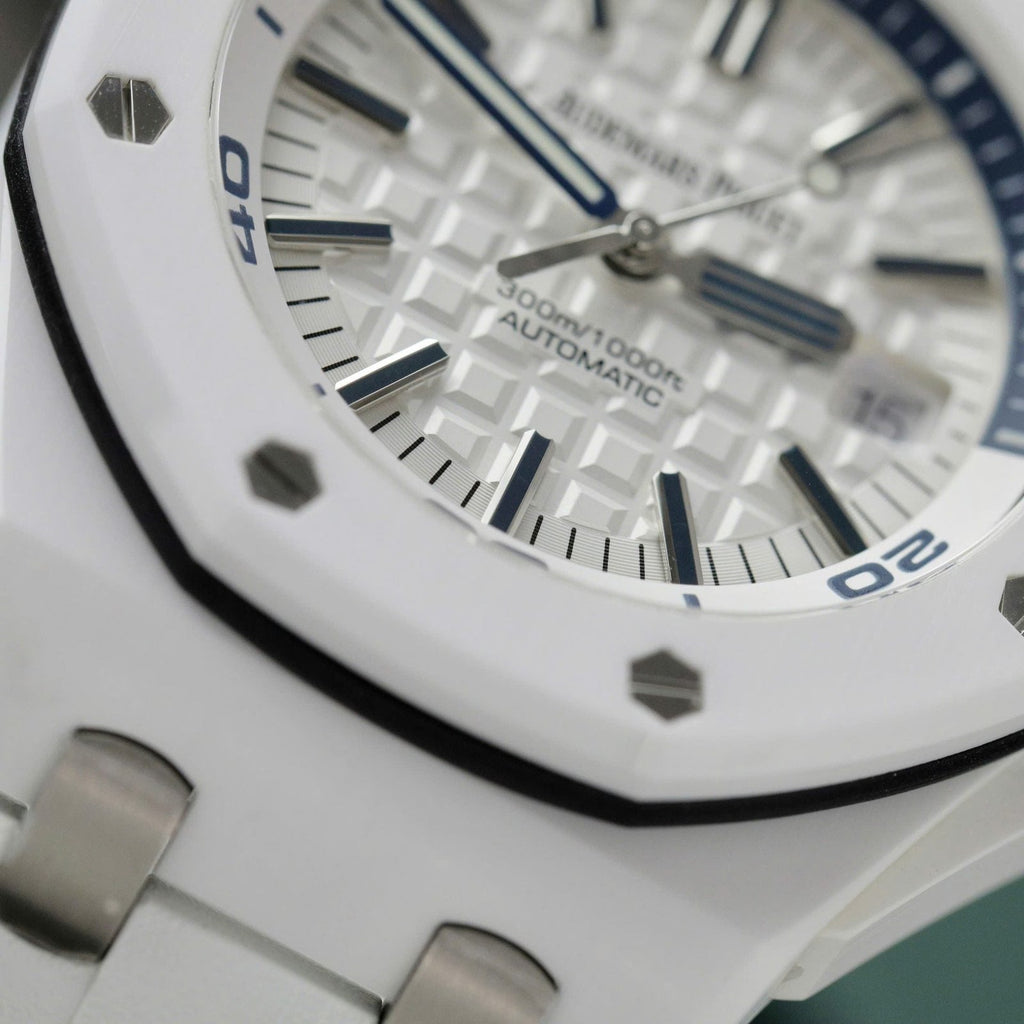 Audemars Piguet Royal Oak Offshore 15707CB White Ceramic Watch 42mm