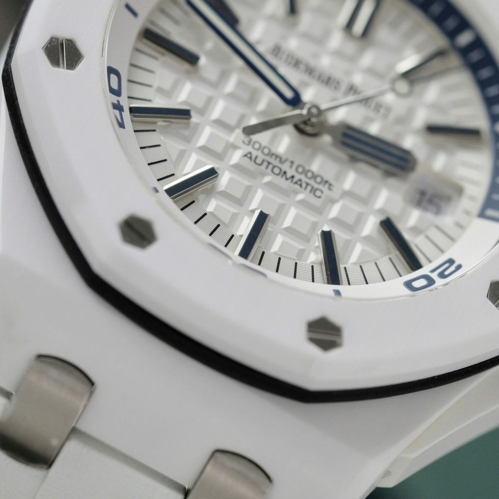 Audemars Piguet Royal Oak Offshore 15707CB White Ceramic Watch 42mm