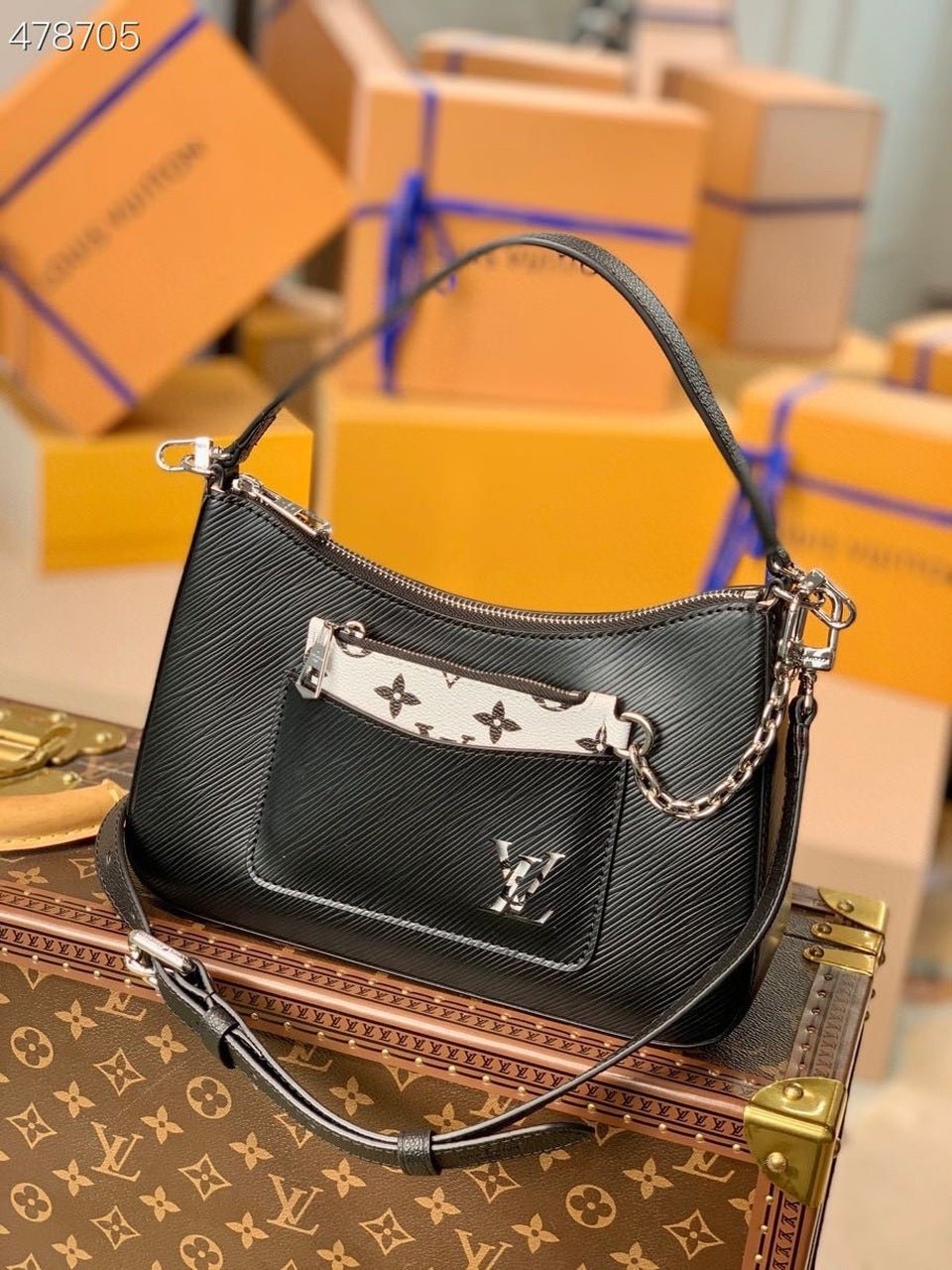 Louis Vuitton Marelle Bag 25cm Epi Canvas Spring/Summer Collection M80794, Black