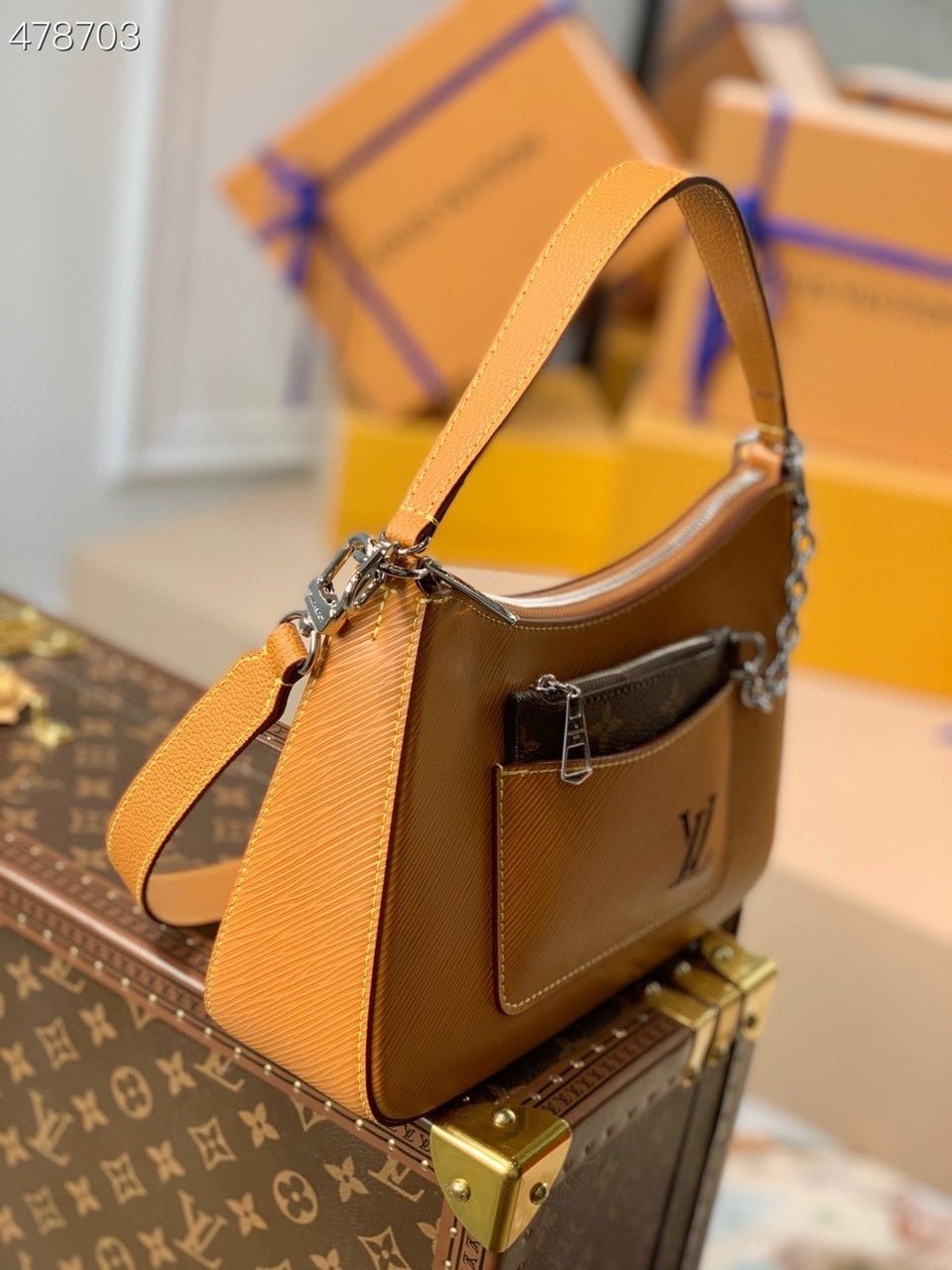 Louis Vuitton Marelle Bag 25cm Epi Canvas Spring/Summer Collection M80794, Gold Honey