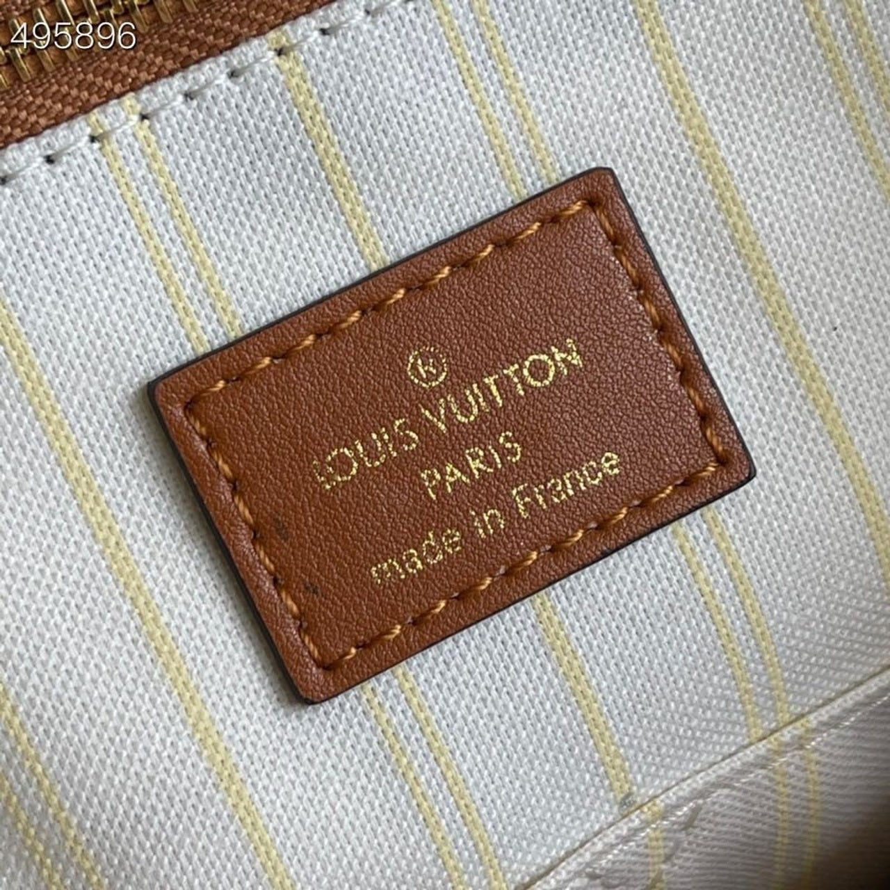 Louis Vuitton OnTheGo MM Bag 35cm Raffia/Cowhide Leather Spring/Summer Collection M57707 Tan
