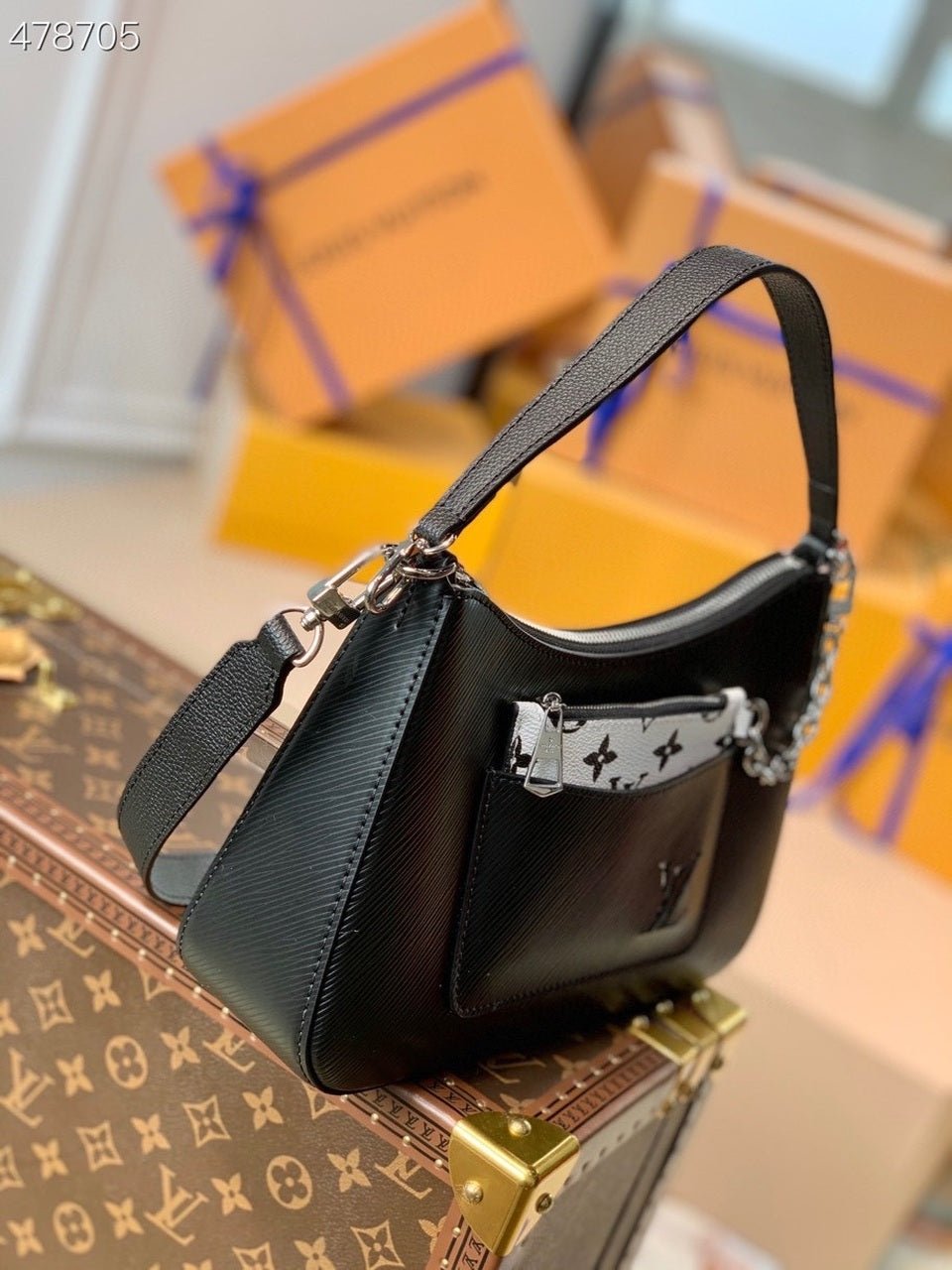 Louis Vuitton Marelle Bag 25cm Epi Canvas Spring/Summer Collection M80794, Black