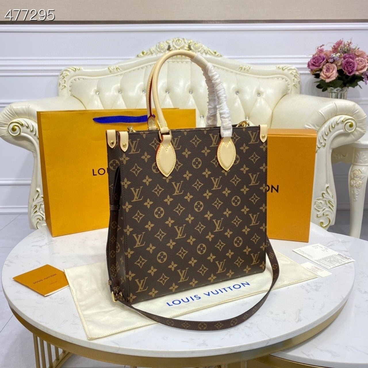 Louis Vuitton Sac Plat Bag Monogram Canvas Spring/Summer Collection M45848, Brown