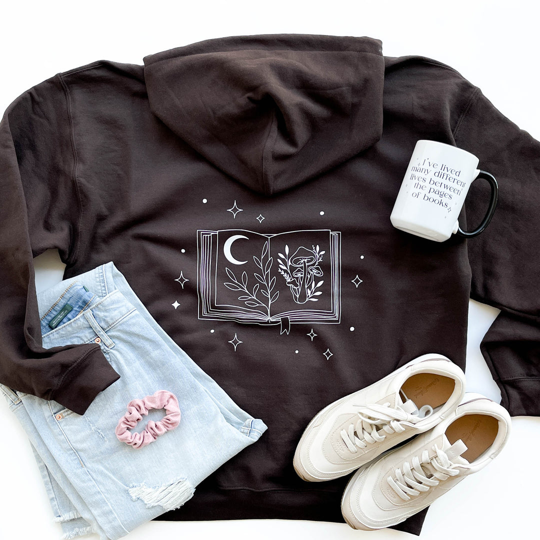 Book of Stars + Between The Pages of Books Hoodie