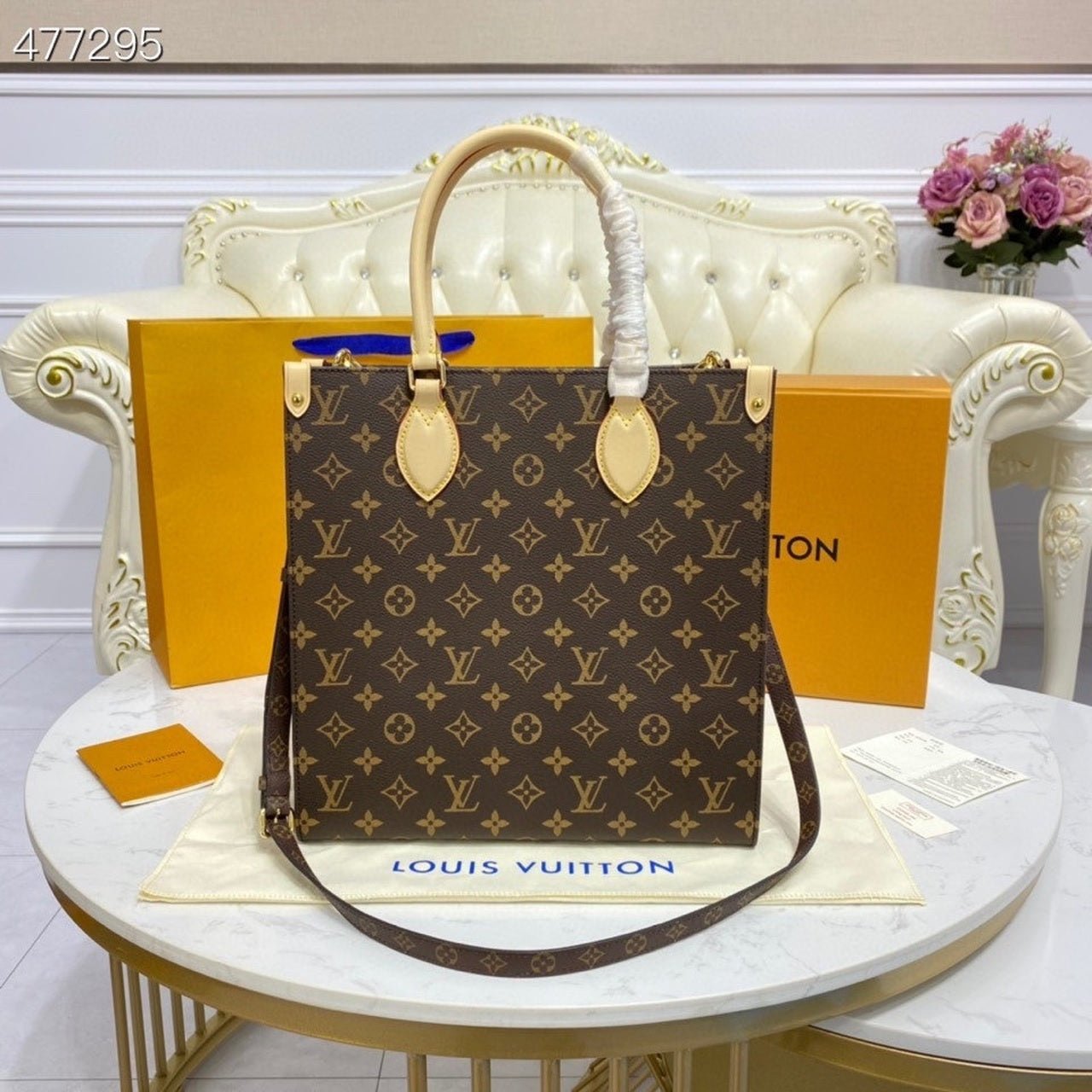 Louis Vuitton Sac Plat Bag Monogram Canvas Spring/Summer Collection M45848, Brown