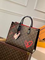 Louis Vuitton x Urs Fischer OnTheGo Bag 34cm Monogram Canvas Spring/Summer Collection M45119 Brown