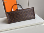 Louis Vuitton x Urs Fischer OnTheGo Bag 34cm Monogram Canvas Spring/Summer Collection M45119 Brown