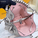Louis Vuitton Muria Bag 22cm Mahina Calfskin Leather Spring/Summer Collection M57526 Mist