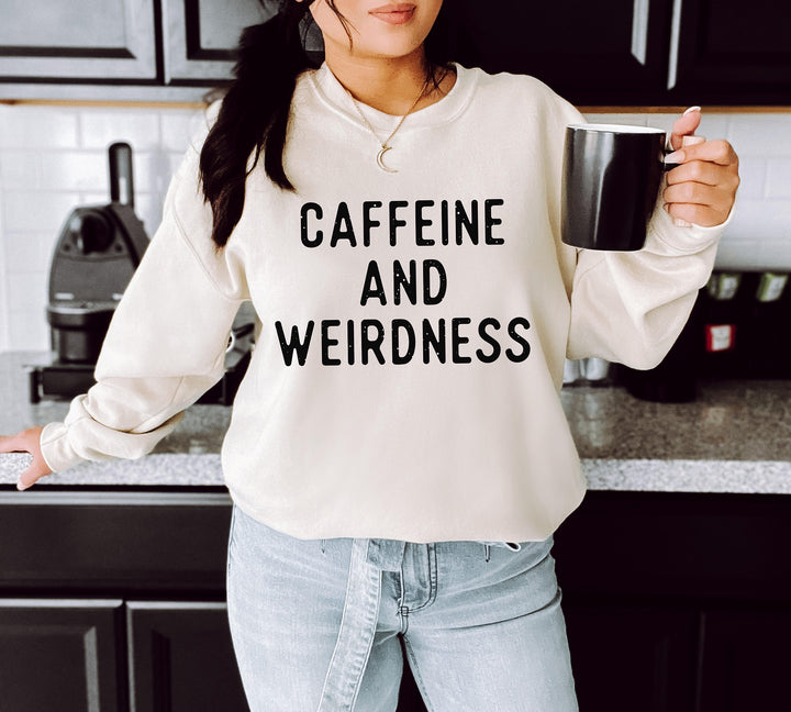 Caffeine and Weirdness Fleece Pullover