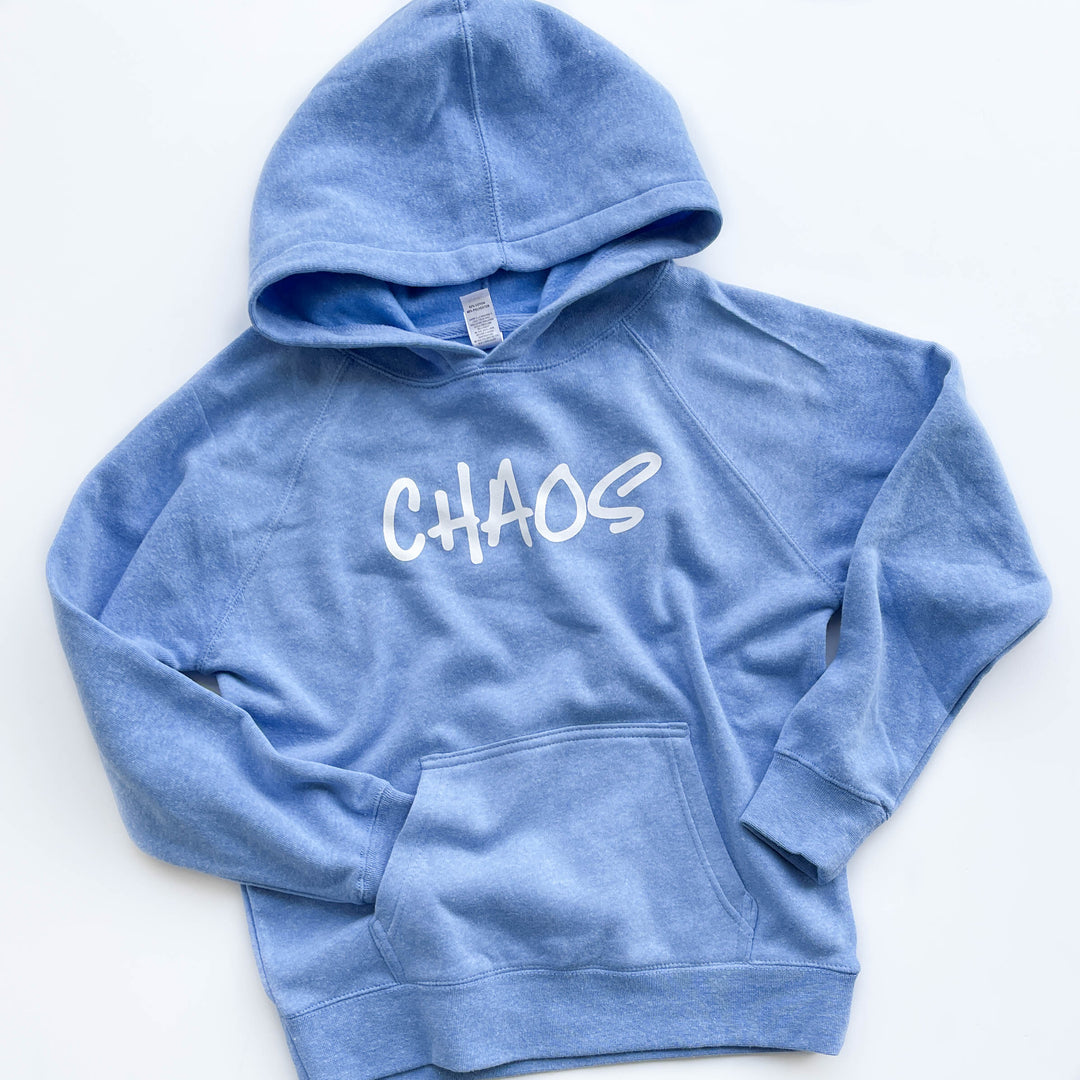 Chaos Youth Hoodie  |  White Ink