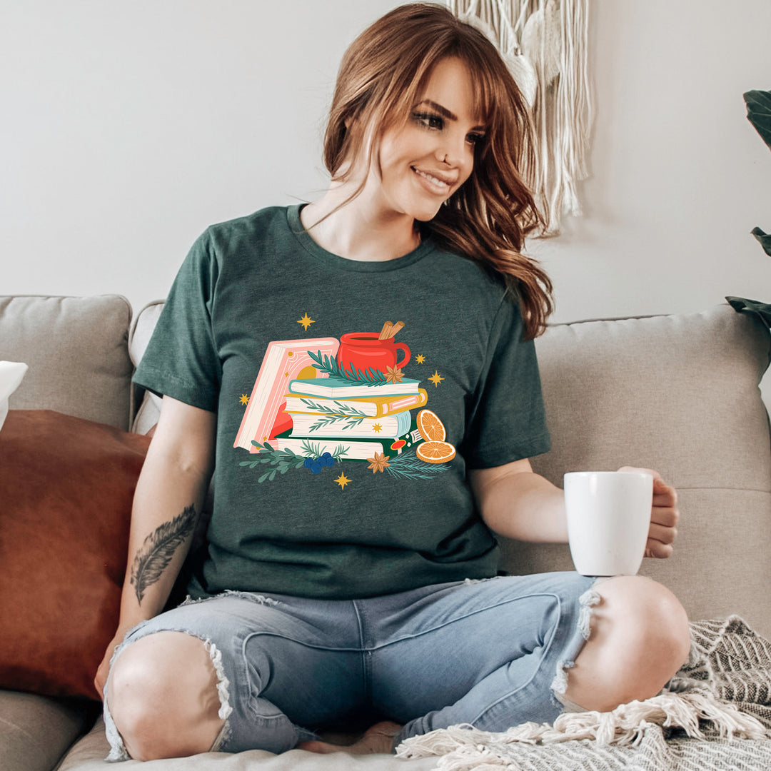 Cozy Books Heather Blend Tee