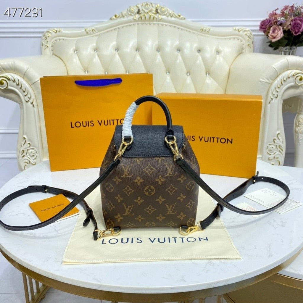Louis Vuitton Montsouris BB Bag Monogram Canvas Spring/Summer Collection M44502 Brown/Black