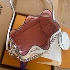 Louis Vuitton Bella Bucket Bag 22cm Mahina Calfskin Leather Spring/Summer Collection M57856 Light Pink