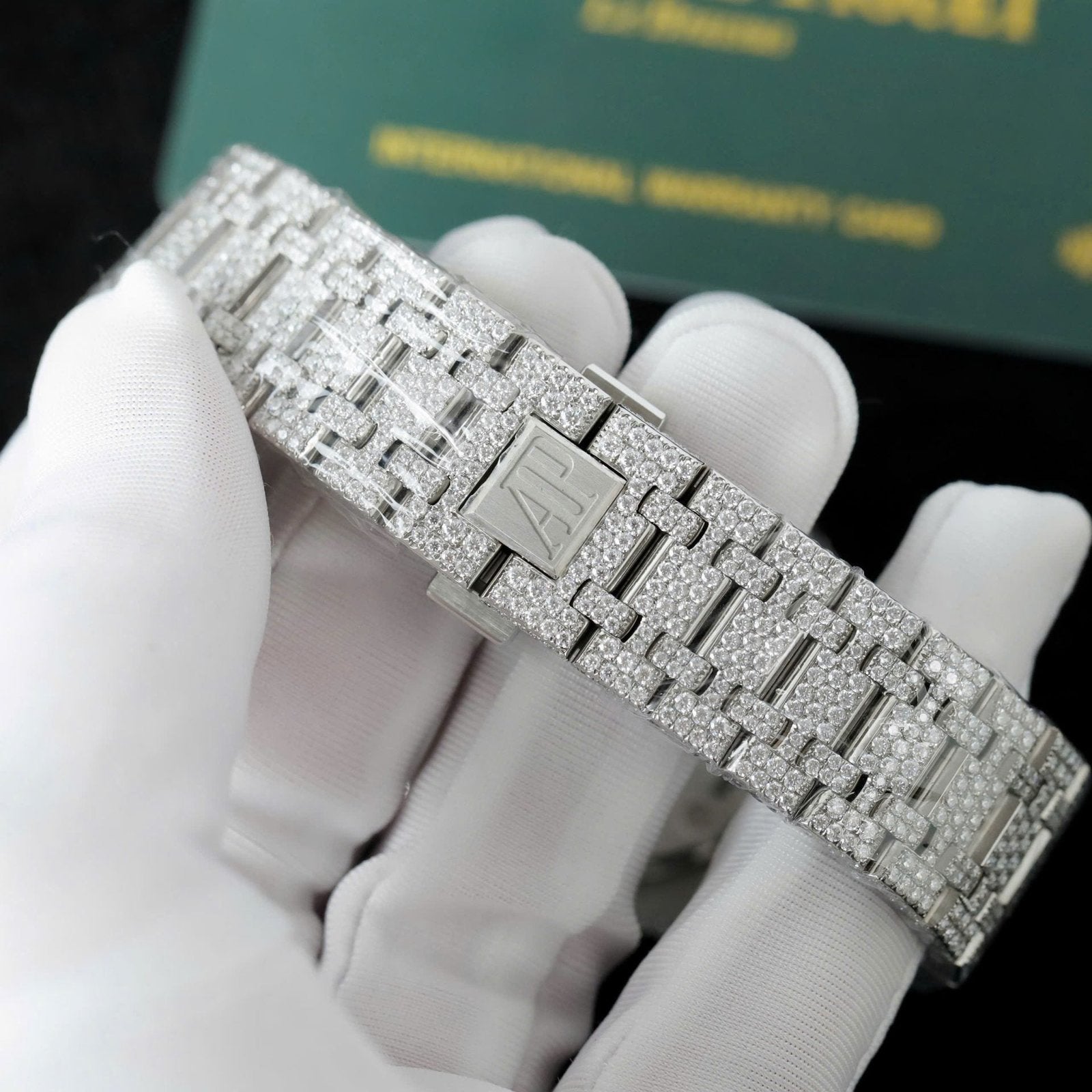 Audemars Piguet 15400 Watch Diamonds Moissanite 41mm
