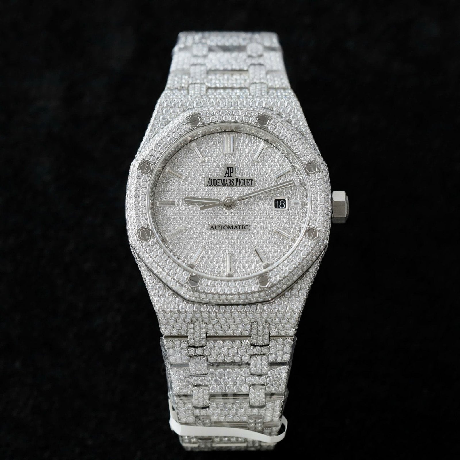 Audemars Piguet 15400 Watch Diamonds Moissanite 41mm