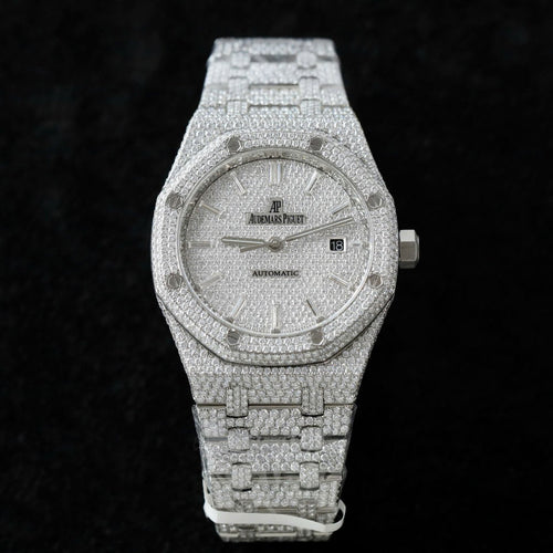 Audemars Piguet 15400 Watch Diamonds Moissanite 41mm