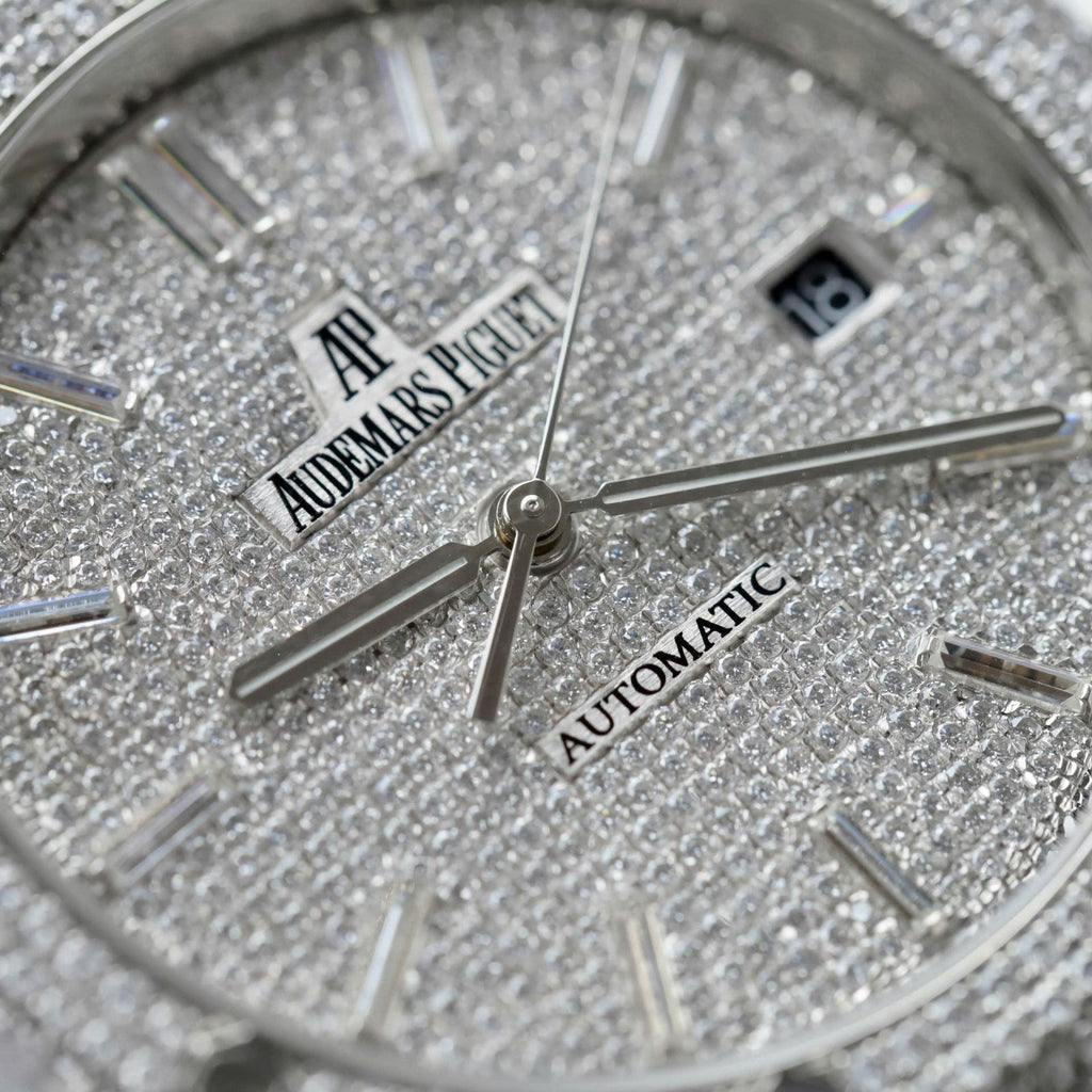 Audemars Piguet 15400 Watch Diamonds Moissanite 41mm
