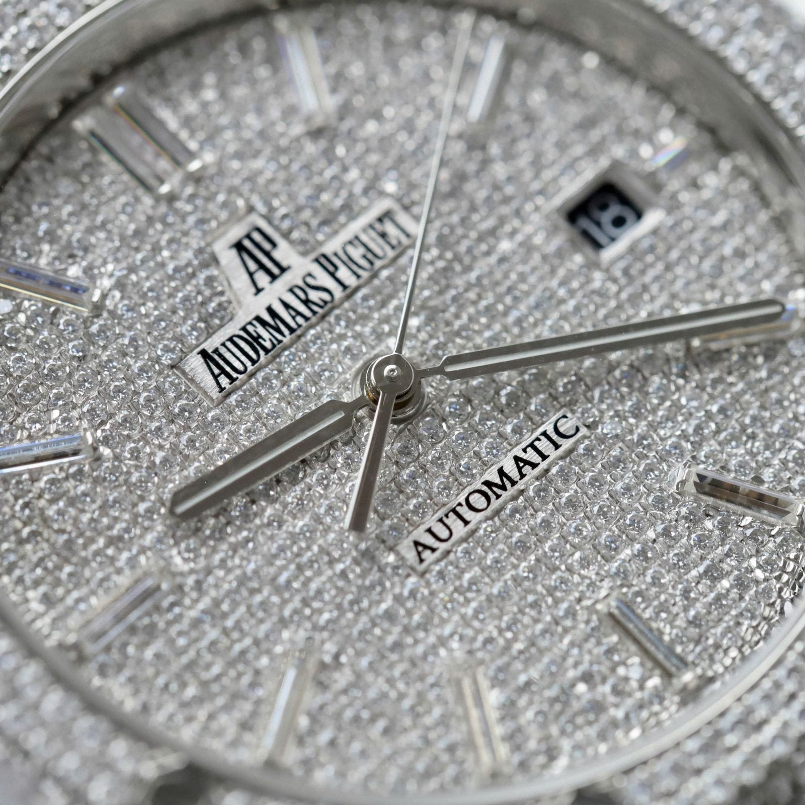 Audemars Piguet 15400 Watch Diamonds Moissanite 41mm