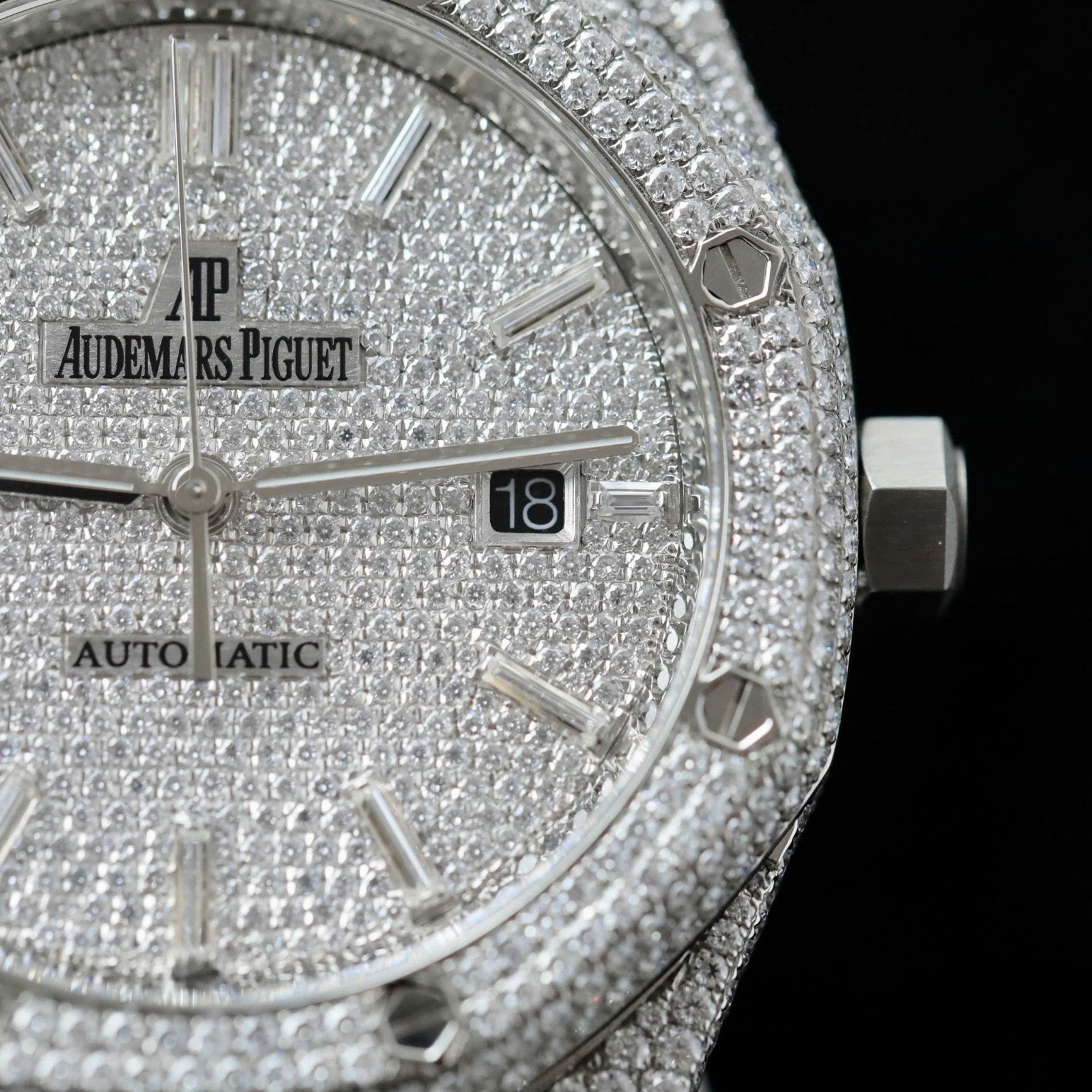Audemars Piguet 15400 Watch Diamonds Moissanite 41mm