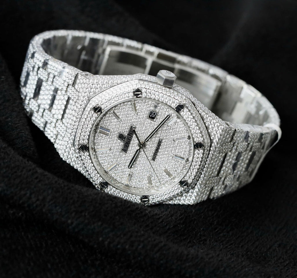 Audemars Piguet 15400 Watch Diamonds Moissanite 41mm