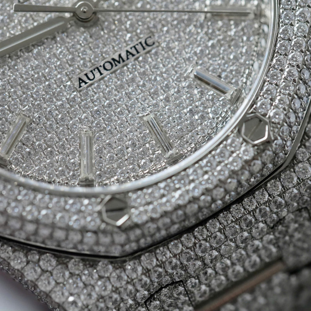 Audemars Piguet 15400 Watch Diamonds Moissanite 41mm