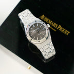 Audemars Piguet 15454 Fosted Gold Watch Grey Dial 37mm
