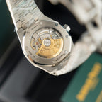 Audemars Piguet 15454 Fosted Gold Watch Grey Dial 37mm
