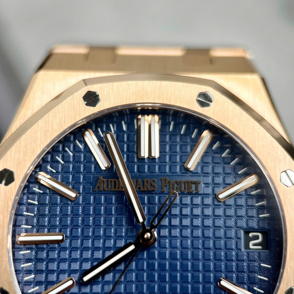 Audemars Piguet 15500 Watch Blue Dial 41mm