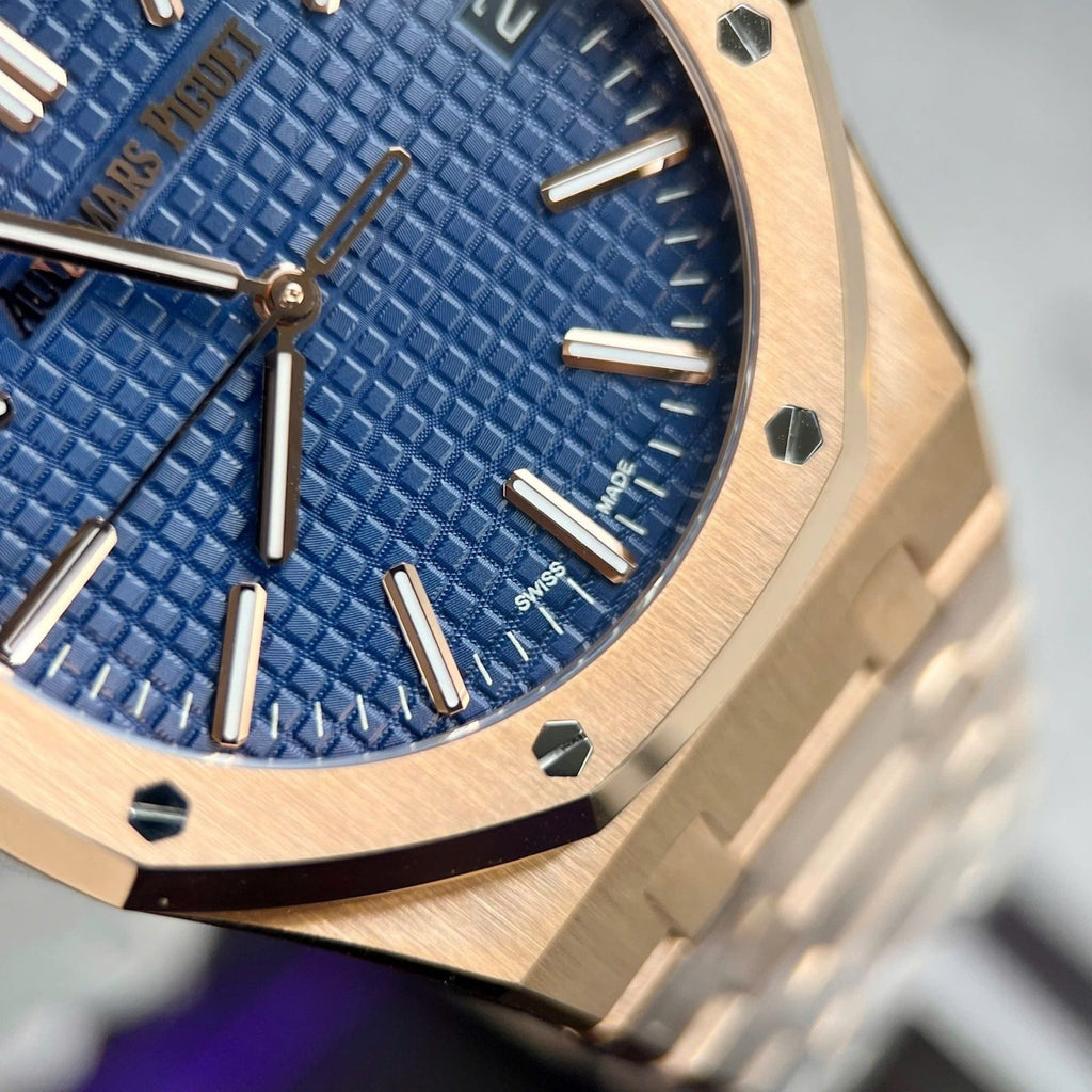 Audemars Piguet 15500 Watch Blue Dial 41mm