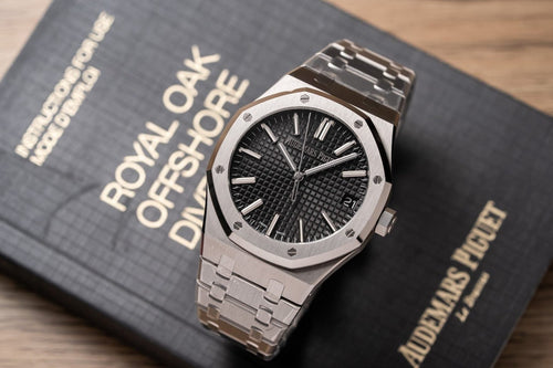 Audemars Piguet 15500ST Watch Black Dial 41mm