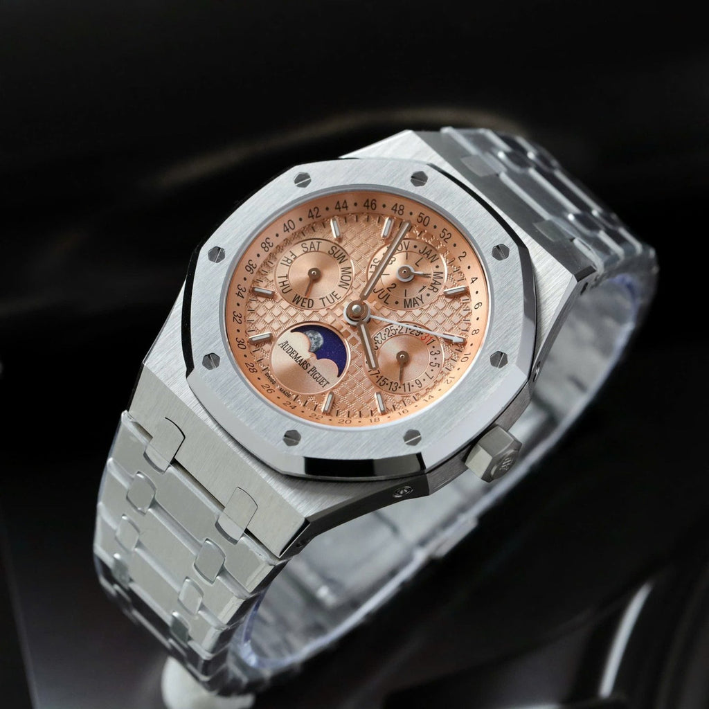 Audemars Piguet 26574 Watch Salmon Dial Metal Wire 41mm