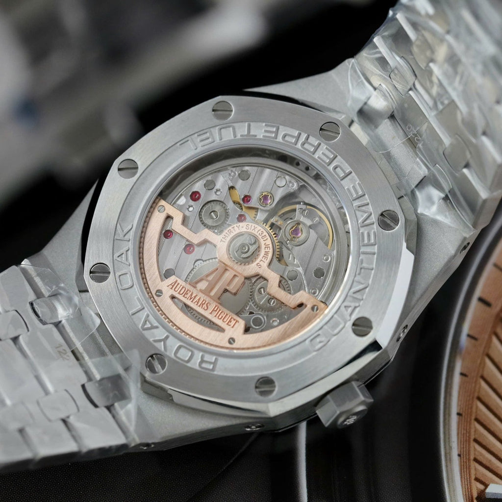 Audemars Piguet 26574 Watch Salmon Dial Metal Wire 41mm