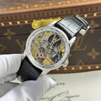 Audemars Piguet 26600 Tourbillon Openworked Watch Leather Strap 41mm
