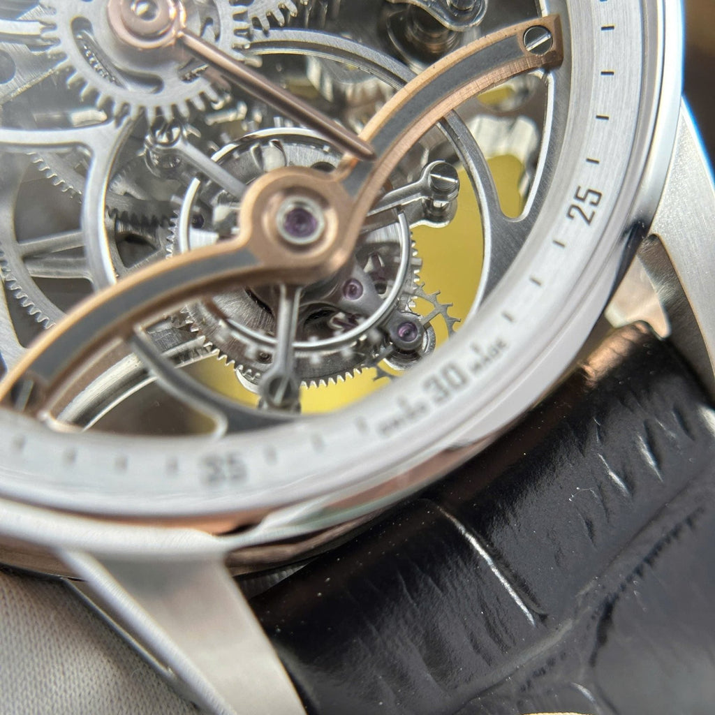 Audemars Piguet 26600 Tourbillon Openworked Watch Leather Strap 41mm